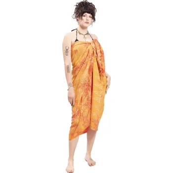 Šátek Sarong BALI BATIK oranžový VII.