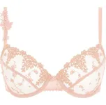 Polovyztužená dvoubarevná podprsenka White nights, s kosticemi broskvová 75D