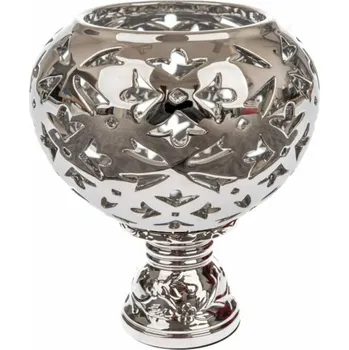 Casa de Engel Home Porcelánový svícen - postříbřeno, 0/6 Fialová UNI (2812146)