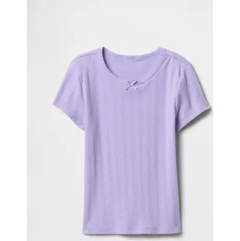 GAP Dívčí Dětské žebrované tričko Gap Fialová 104/110 (2748553)