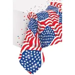 Plastový ubrus Americká vlajka 135 × 210 cm