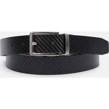 Opasek Geox Pánské Černý pánský pásek Geox Černá 95 cm (2713611)