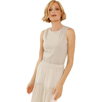 Dámské tílko VOLCANO-DEMI-102-BEIGE Béžová XL