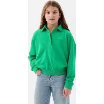 Dívčí mikina GAP Dívčí Dětská mikina s límečkem GAP Zelená 160-164 (2285196)