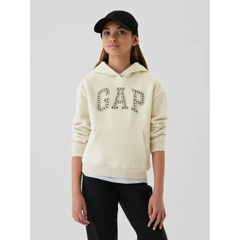 Dívčí mikina GAP Dívčí Dětská mikina s logem Gap Bílá 116/122 (2517965)