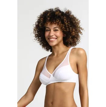 Podprsenka DIM Dámské Bílá dámská podprsenka bez kostic Dim GENEROUS WIREFREE BRA Bílá 85D (2611785)
