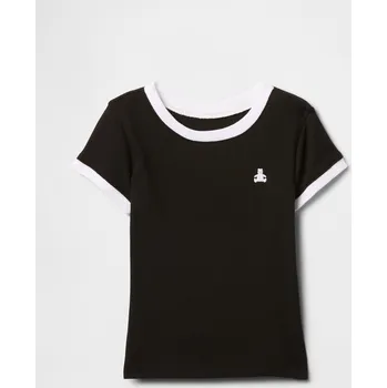 GAP Dívčí Baby žebrované tričko GAP Černá 98 (2748583)