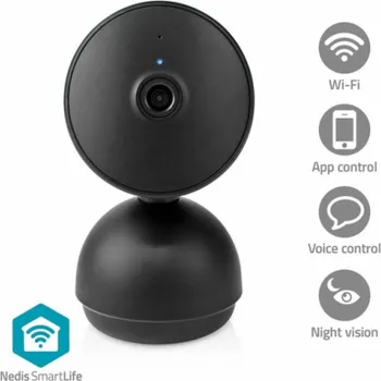 IP kamera Nedis WIFICI22CBK - SmartLife Vnitřní Kamera| Wi-Fi | Full HD 1080p | Onvif | Se snímačem pohybu | Noční vidění