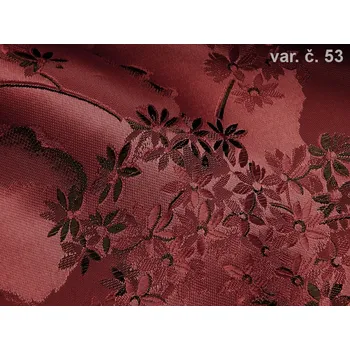 Šátek HEDVA ČESKÝ BROKÁT Šátek Ondrin VSh 76x76 LUČINA vínová Coloring: černá/červená 53