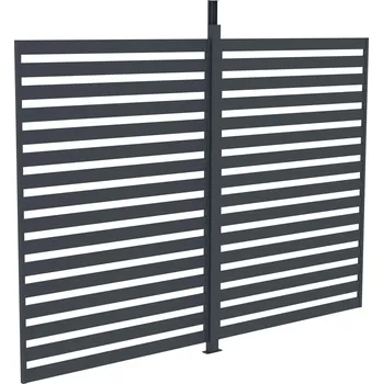Zahradní stavba G21 Fixní lamelová stěna pro pergolu Austin 2,8 x 2,2 m antracit