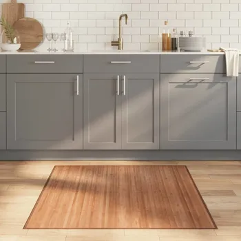 vidaXL Koberec čtvercový 100 x 100 cm bambus [376940] Barva: Přírodní