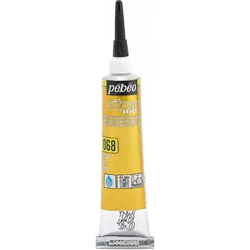 Speciální výtvarná barva Kontura na sklo Pébéo Vitrea 160 20 ml - 68 Gold