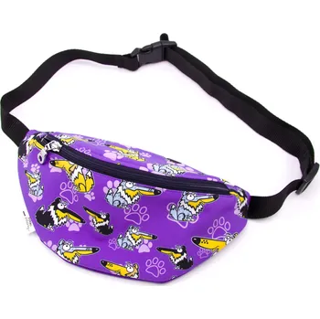 Outdoorové zavazadlo Pískací Potvůrky Ledvinka - šeltie Barva: fialová