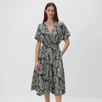 Dámské šaty Reserved - Šaty se lnem - černý - 634EH-99X - 634EH-99X-XXL