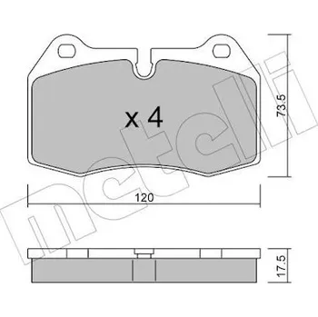 Brzdová destička KLOCKI HAM.BMW 7 E38 94-01