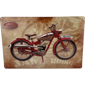 Plechová cedule JAWA Plechová cedule Jawa - ROBOT 29 x 19 cm Jawa - ROBOT