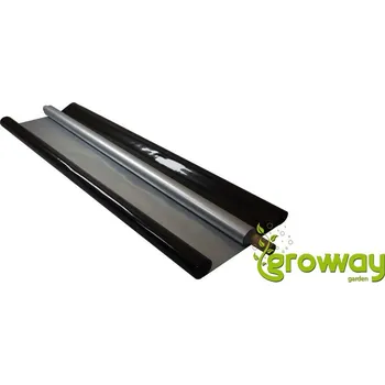 Stavební fólie Fólie stříbrná s černým podkladem - 1,25 x 1 m 1 ks