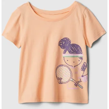 Dívčí tričko GAP Dívčí Baby tričko s logem Gap Oranžová 92 (2249854)