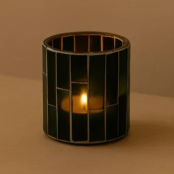 Svícen House Doctor Stojan na čajovou svíčku Amroha, zelený