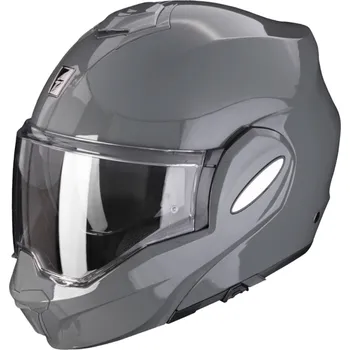 Helma na motorku Scorpion EXO-TECH cementově šedá M