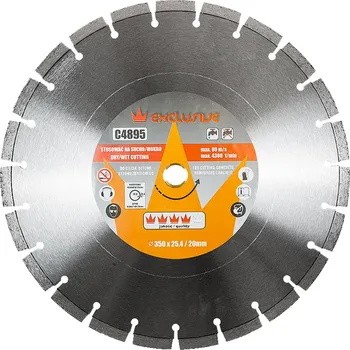 Diamantový kotouč na beton 400x25,4 mm, výška segmentu 10 mm