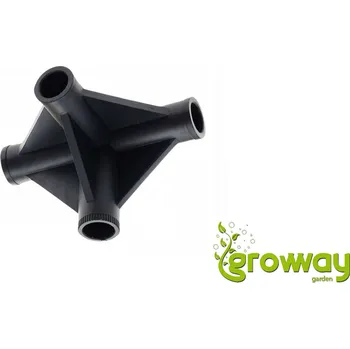 Pěstební box HOMEBOX plastová spojka 22mm 4 vývody 1 ks