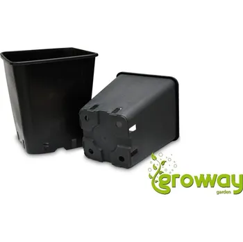 TEKU čtyřhranný květináč 25x25x26cm, 11L 1 ks