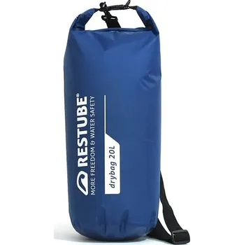 Vodácké vybavení Vodotěsný suchý vak RESTUBE s popruhem přes rameno, 20 litrů, modrý