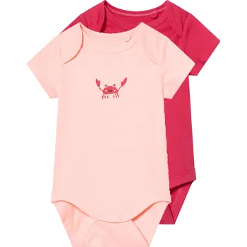 Kojenecký body lupilu® Dívčí body, 2 kusy (růžová / světle růžová, 74/80)