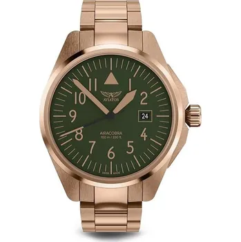 Hodinky Aviator Airacobra 43 Type A V.1.38.2.330.5 + 5 let záruka a dárek ZDARMA