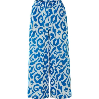 Dámské kalhoty esmara® Dámské kalhoty se širokými nohavicemi (vzor/modrá, M(40/42))