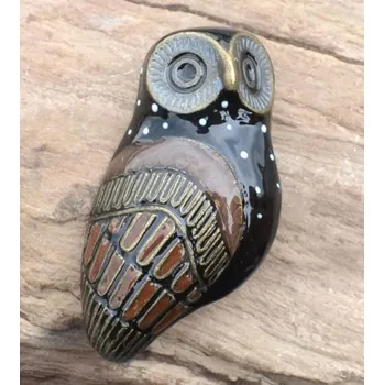 Brož ANTICKÁ SOVA MOUDROSTI, kostýmová brož