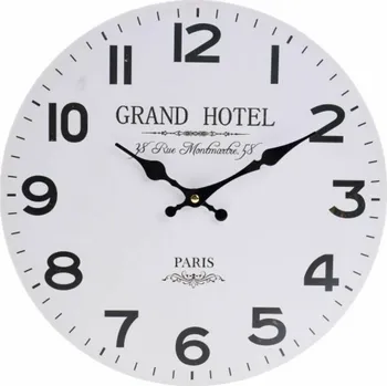 Hodiny Casa de Engel Home Dřevěné nástěnné hodiny, 0/12 Fialová UNI (2780956)