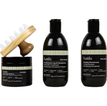 Kosmetická sada Sendo Frizz Contol Sendo Frizz Contol Taming Shampoo uhlazující šampon pro nepoddajné a krepatějící se vlasy 250 ml + Sendo Frizz Contol Taming Hair Conditioner uhlazující kondicionér pro nepoddajné a krepatějící se vlasy 250 ml + Sendo Frizz Contol Tamin