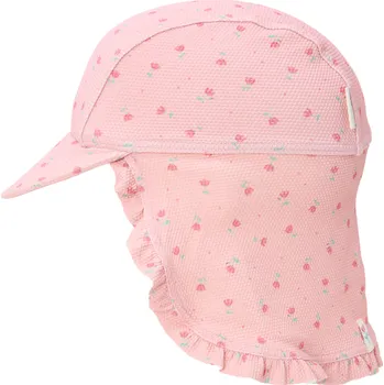 Kšiltovka LITTLE DUTCH plavecká čepice SUNNY FLOWERS BLUSH Velikost: 2 - 4 roky UPF 50+