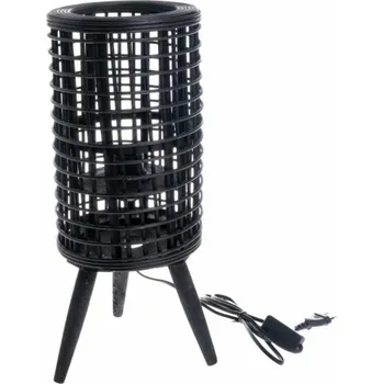 Stojací lampa Casa de Engel Home Ratanová lampa, černá, 0/6 Fialová UNI (2798797)