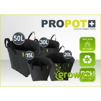Garden Highpro PROPot textilní květináč černý 4 l