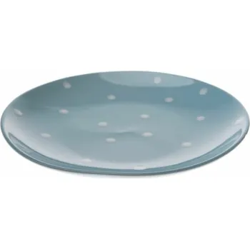 Talíř Casa de Engel Home Keramický talíř - světle modrý s puntíky, 6/24 Fialová UNI (2802312)