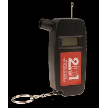 Autodiagnostika Pneuměřič digitální, 2 v 1 s hloubkoměrem