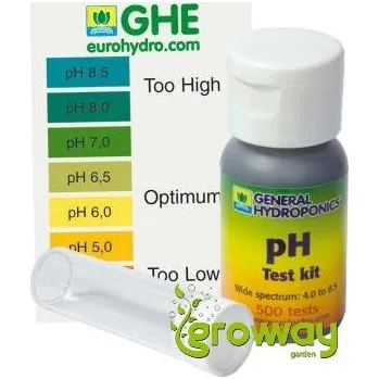 General Hydroponic pH test kit 60 ml