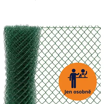 Pletivo Pletivo 4hran 1000/50/1,65-2,5 bez napínacího drátu PVC/zelené délka: 15m