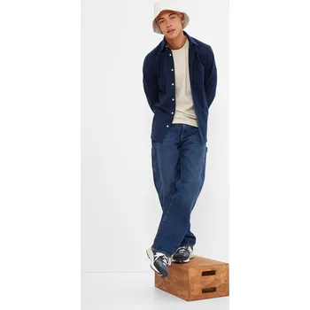 Pánská košile GAP Pánské Košile Oxford Standard Fit GAP Modrá XS (2228389)