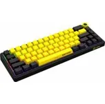 LORGAR Klávesnice KBP70MW, mechanická, bezdrátová herní, černá/žlutá, CS