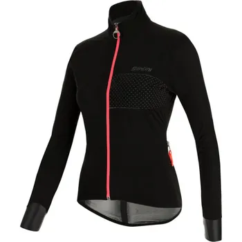 Cyklistická bunda Dámská bunda SANTINI Guard Nimbus Black - M