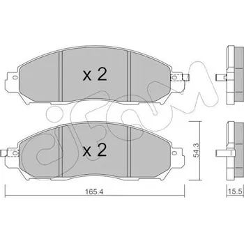 Auto-moto Sada brzdových destiček, kotoučová brzda CIFAM 822-1081-1