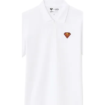 Pánské oblečení Celio Polo tričko Superman - Pánské Celio bílá 3335369