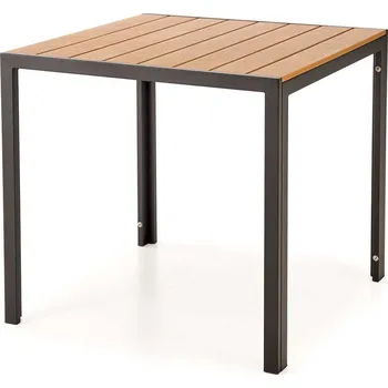 Zahradní stůl Zahradní stůl Warren - čtverec, hnědá / černá