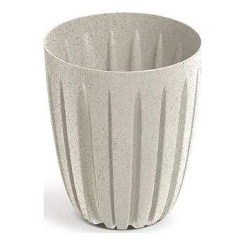 Květináč Květináč WARIO ECO WOOD 19,2 cm - barva: bílá ECO