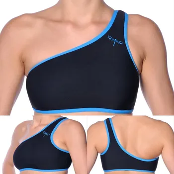 Podprsenka Dragonfly CARMEN černá/azurová L