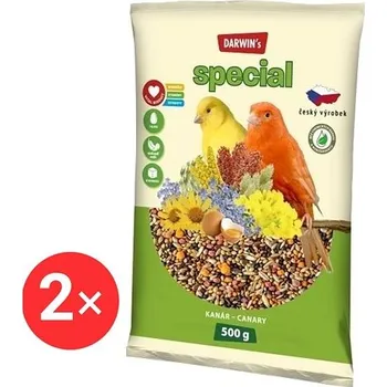 Pro ptáka Darwin's new kanár special 2 × 500 g